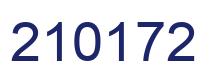 Number 210172 blue image