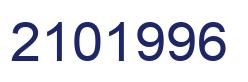 Number 2101996 blue image