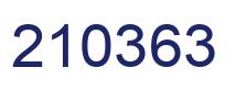 Number 210363 blue image