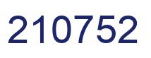 Number 210752 blue image