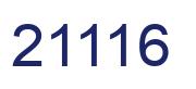Number 21116 blue image