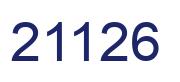 Número 21126 imagen azul