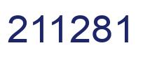 Number 211281 blue image