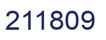 Number 211809 blue image