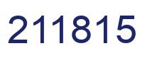 Number 211815 blue image