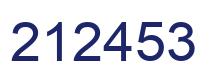 Number 212453 blue image