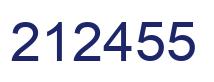 Number 212455 blue image