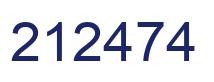 Number 212474 blue image