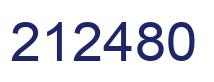 Number 212480 blue image
