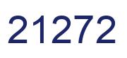 Number 21272 blue image