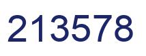 Number 213578 blue image