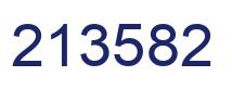 Number 213582 blue image