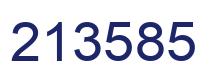 Number 213585 blue image