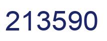 Number 213590 blue image
