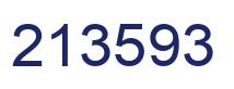 Number 213593 blue image