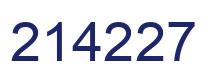 Número 214227 imagen azul