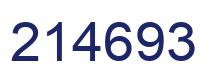 Number 214693 blue image