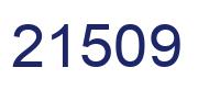 Number 21509 blue image