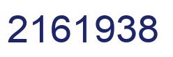 Number 2161938 blue image