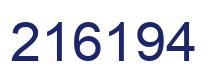 Number 216194 blue image