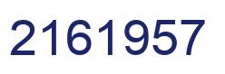 Número 2161957 imagen azul