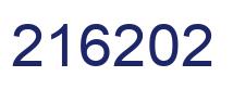 Number 216202 blue image