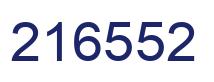 Number 216552 blue image