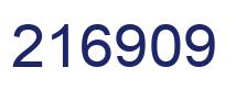 Number 216909 blue image