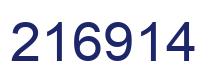 Number 216914 blue image