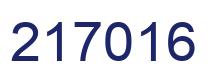 Number 217016 blue image