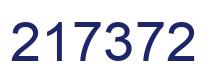 Number 217372 blue image