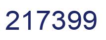 Número 217399 imagen azul