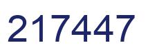 Número 217447 imagen azul