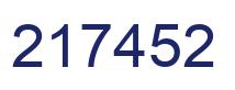 Number 217452 blue image