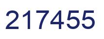 Número 217455 imagen azul