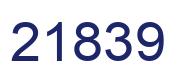 Number 21839 blue image