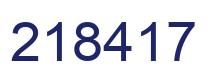 Número 218417 imagen azul