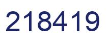 Número 218419 imagen azul