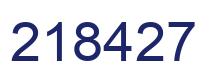 Número 218427 imagen azul