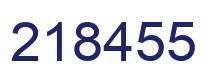 Number 218455 blue image