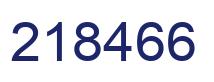 Number 218466 blue image