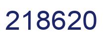 Number 218620 blue image