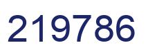 Number 219786 blue image