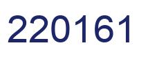 Number 220161 blue image