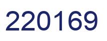 Number 220169 blue image