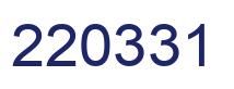 Number 220331 blue image