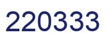 Number 220333 blue image