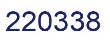 Number 220338 blue image