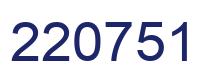 Number 220751 blue image