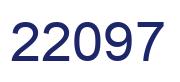 Number 22097 blue image